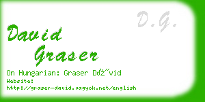 david graser business card